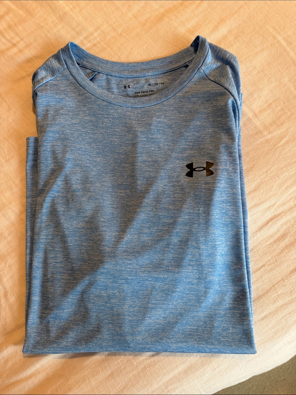 Under Armour Light Blue Heather Short Sleeve Tech Tee